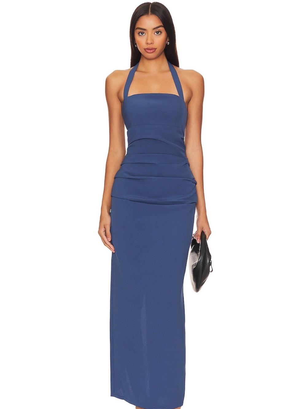 Lioness Navy Halter Maxi Dress